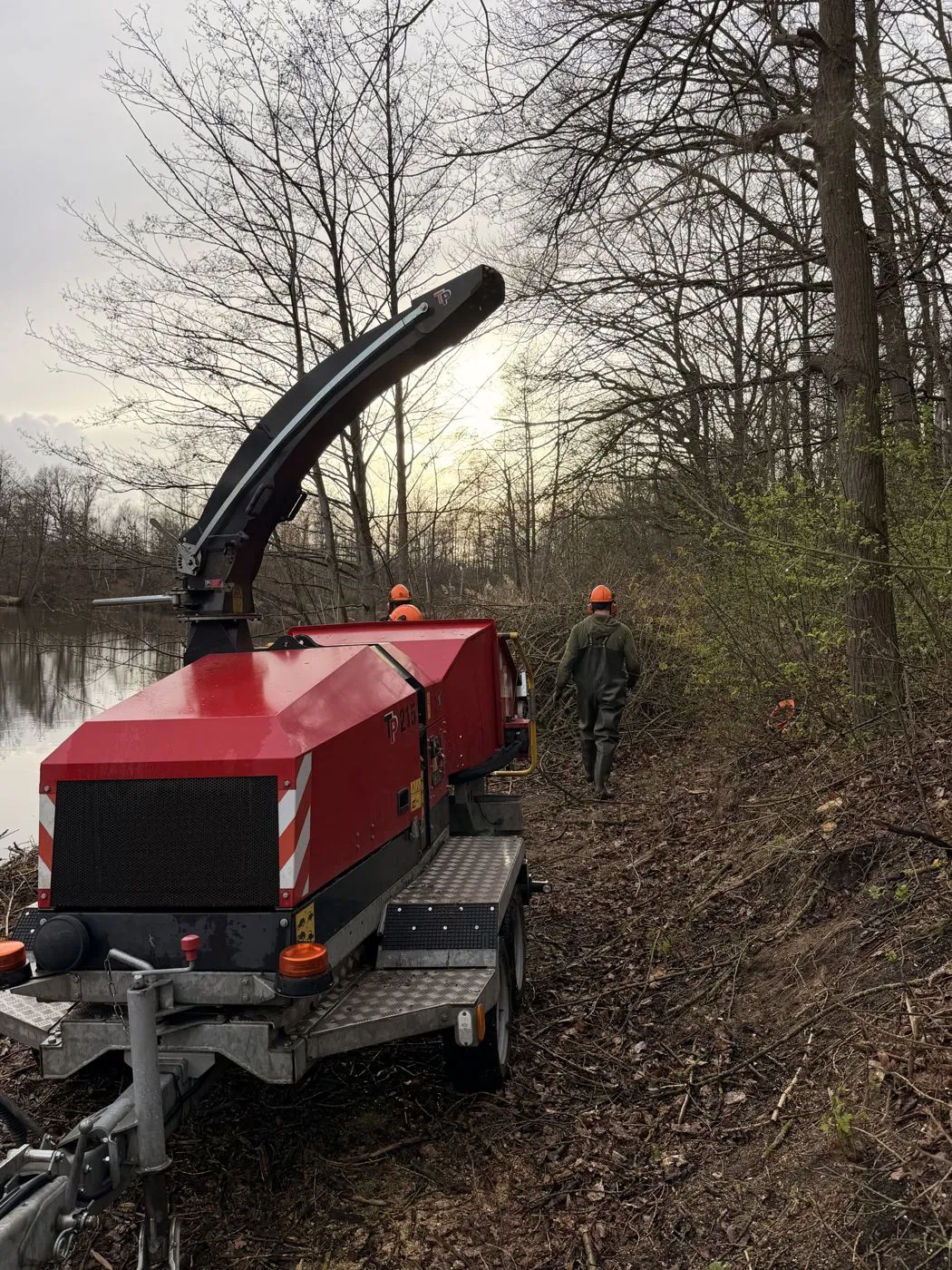 Häcksler im Einsatz